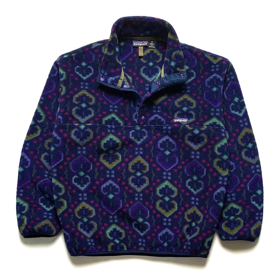 1994 Patagonia Printed Synchilla Snap-T, Tapestry: Ink Blue (M/L)
