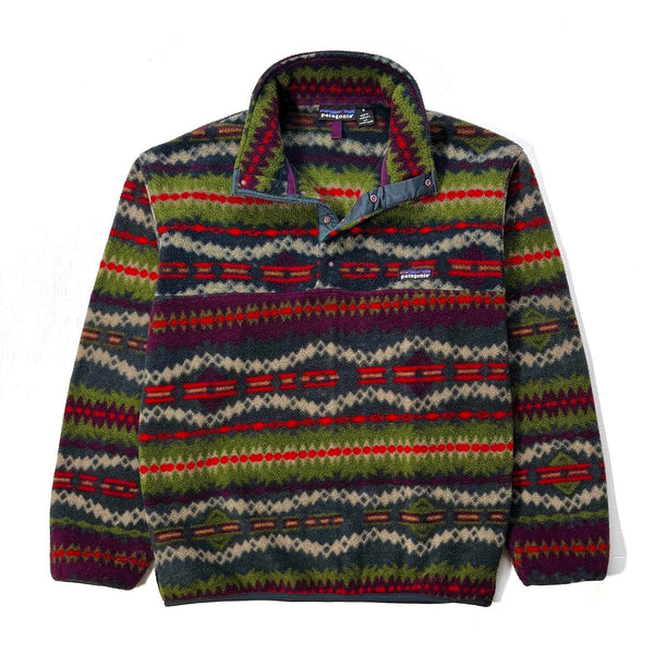 1994 Patagonia Printed Synchilla Snap-T, Sacajawea: Carbon (S/M)