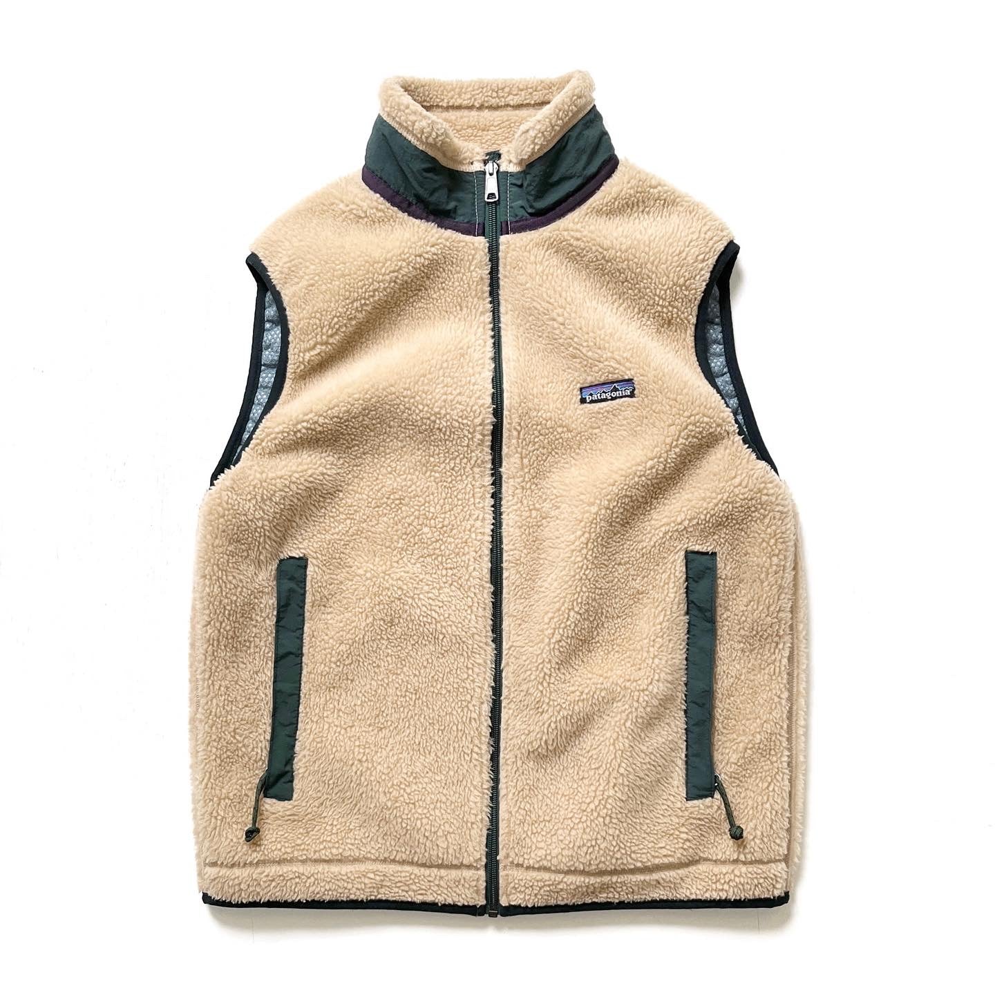 1997 Patagonia Classic Retro-X Vest, Natural & Hunter (M)