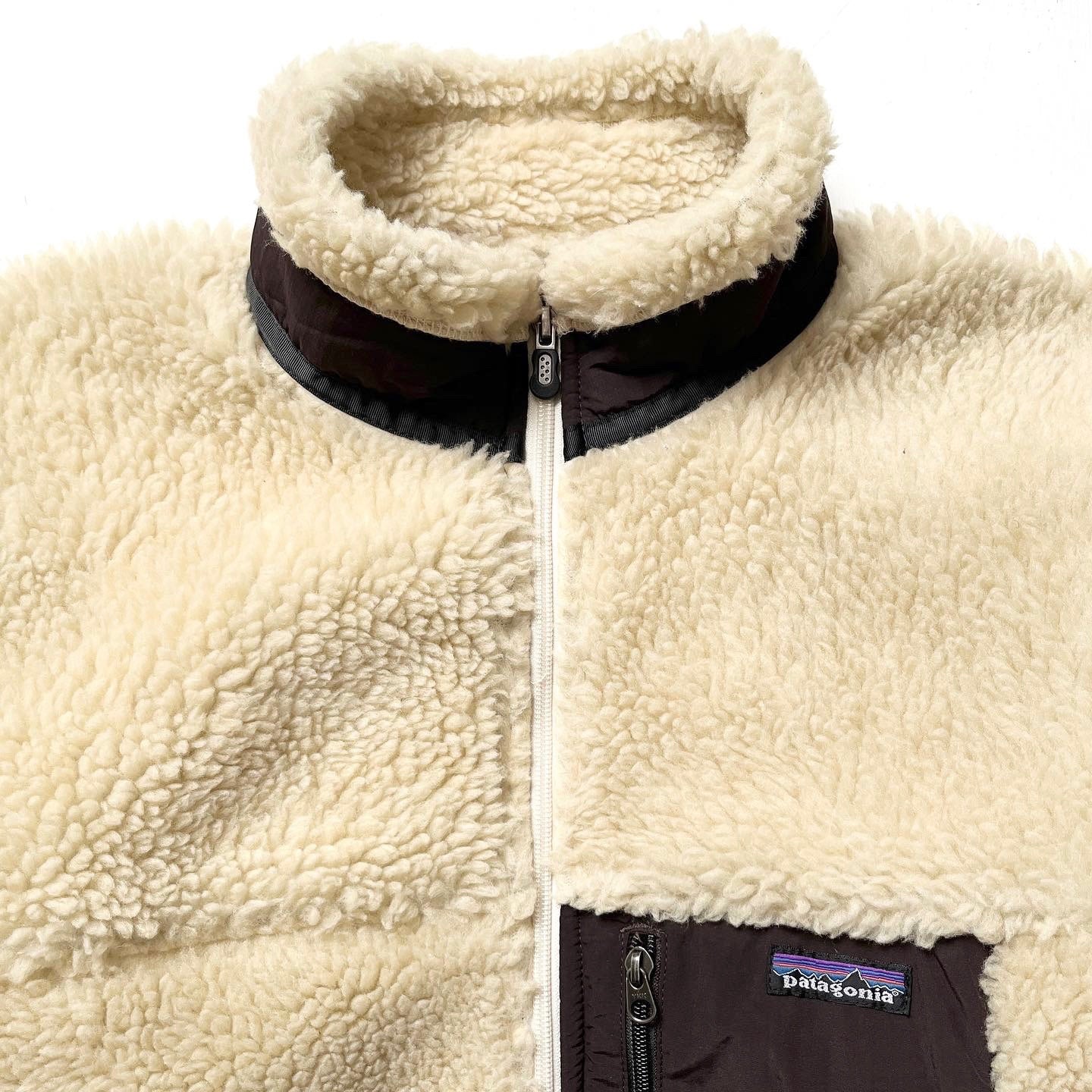 2007 Patagonia Retro-X “Deep Pile” Cardigan, Natural & Brown (XL)