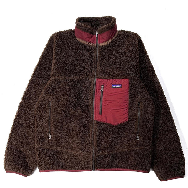 2011 Patagonia Classic Retro-X Jacket, Black Oak & Pomegranate (M)