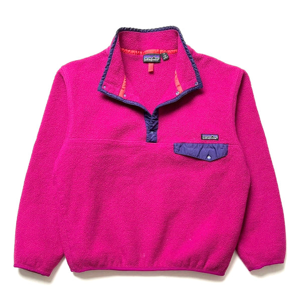 Fall 1992 Patagonia Synchilla Snap-T, Redviolet & Eggplant (M)