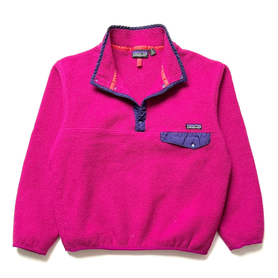 Fall 1992 Patagonia Synchilla Snap-T, Redviolet & Eggplant (M)