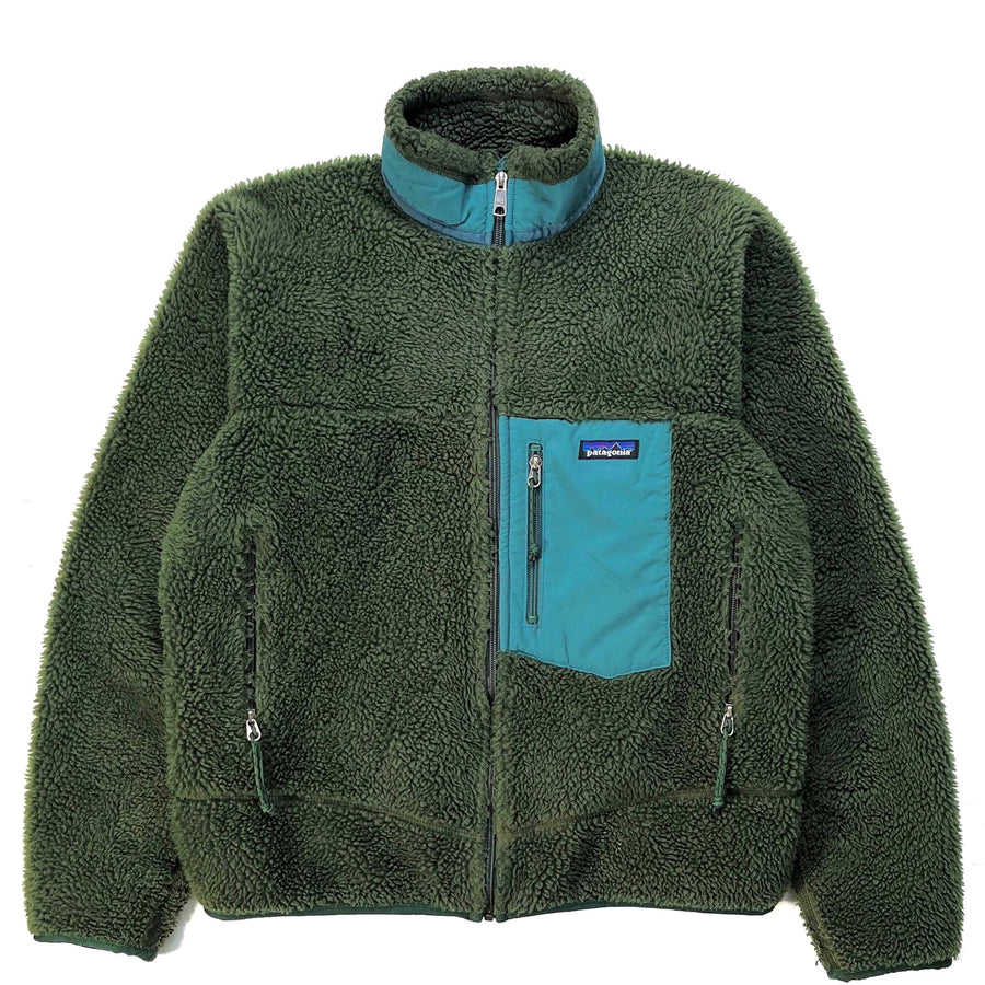 2000 Patagonia Made In The U.S.A. Retro-X Jacket, Dark Moss (M)