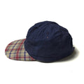 FA96 Patagonia Oval Logo Organic Cotton Cap, Navy/Plaid (L)