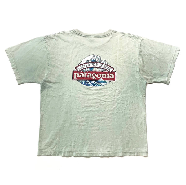 1990s Patagonia Hokusai Wave Tee, Green (L)