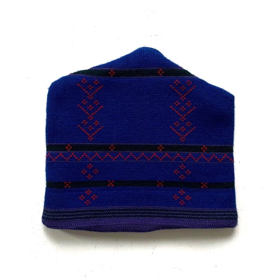 1992 Patagonia Made In France Wool Hat, Blue & Red (OS)