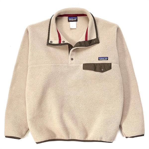 2010 Patagonia Synchilla Snap-T, Retro Khaki & Peat Brown (S/M)