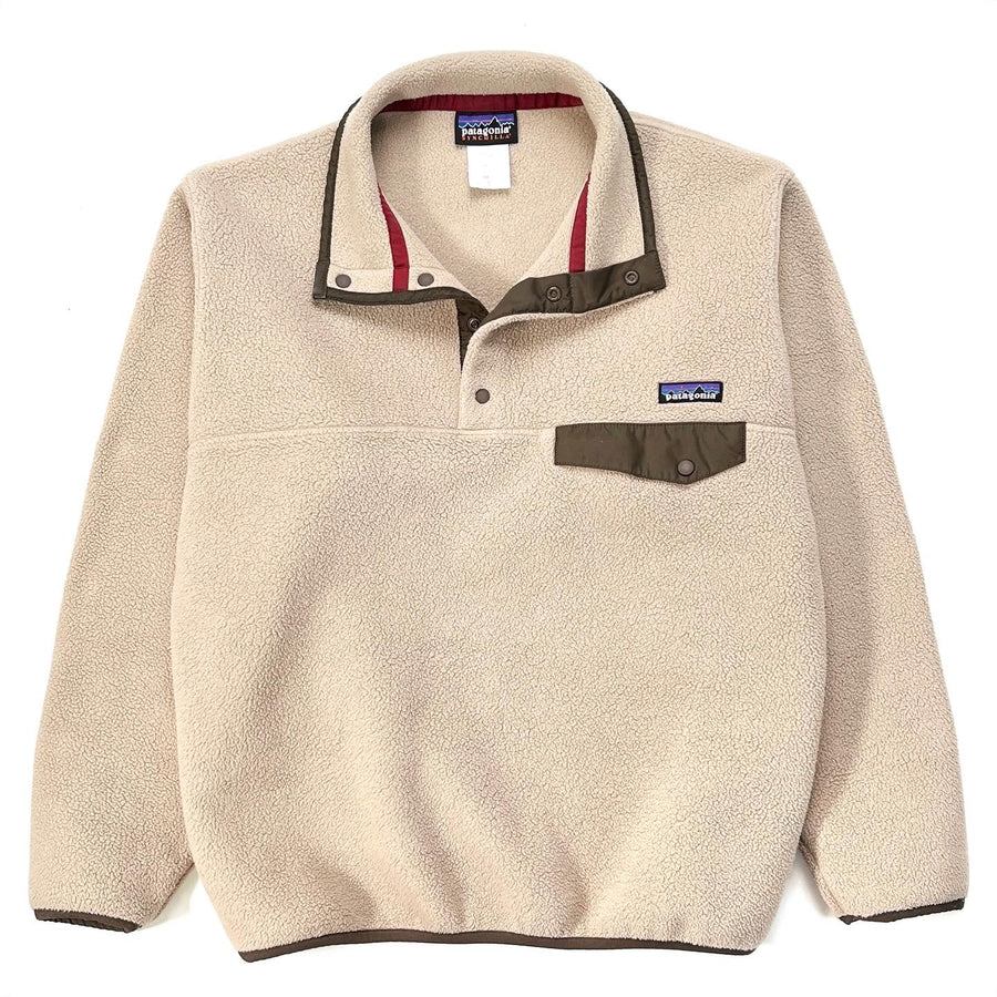 2010 Patagonia Synchilla Snap-T, Retro Khaki & Peat Brown (S/M)