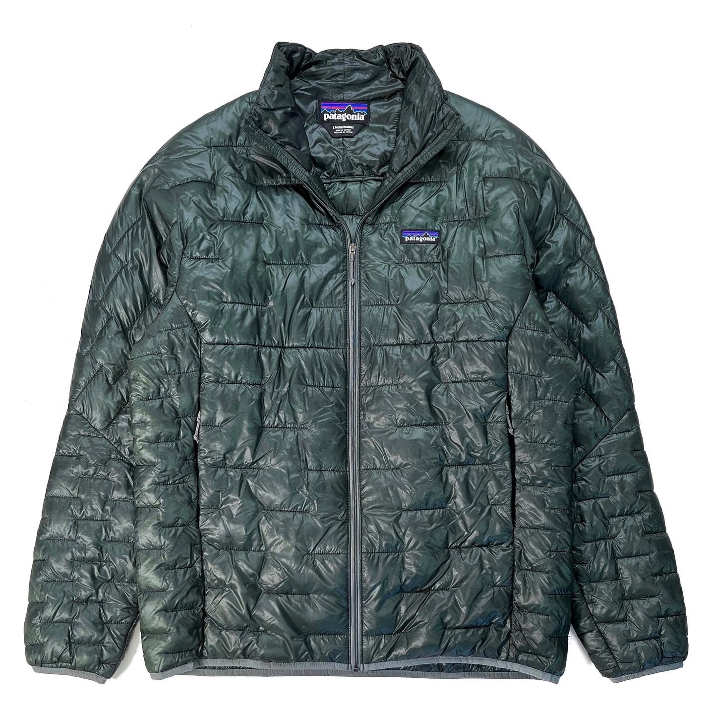 2019 Patagonia Mens Micro Puff Insulated Jacket, Carbon (L)