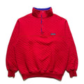 1987 Patagonia Diamond Quilt Snap-T, Red & Cobalt (M)
