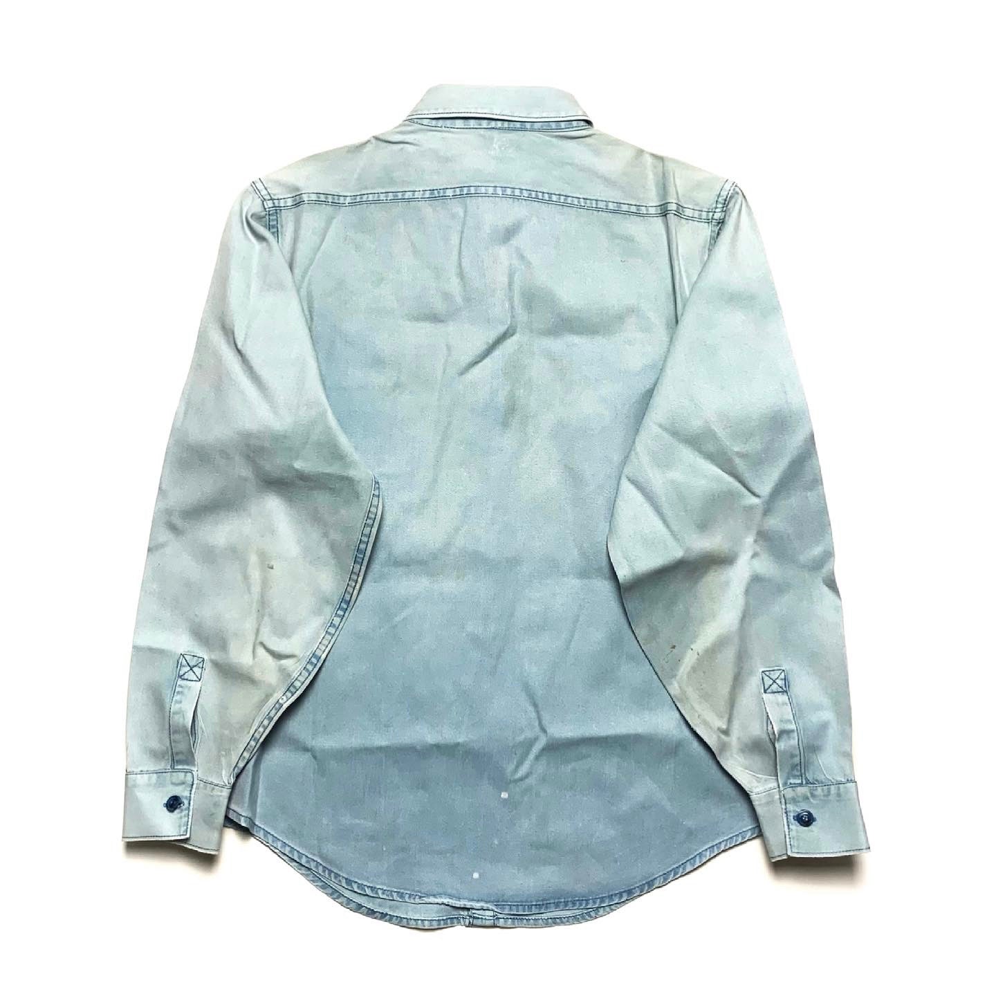 1970s Patagonia L/S Canvas Work Shirt, Light Blue (XL)